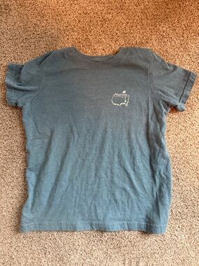 Masters Kids Short Sleeve Tee in Blue with White Logo